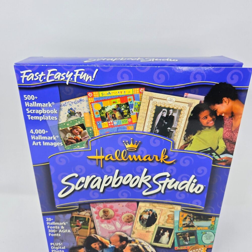 Hallmark Scrapbook Studio 2001 Windows 95 98 XP Sealed CD-ROM Original Box - Picture 2 of 14